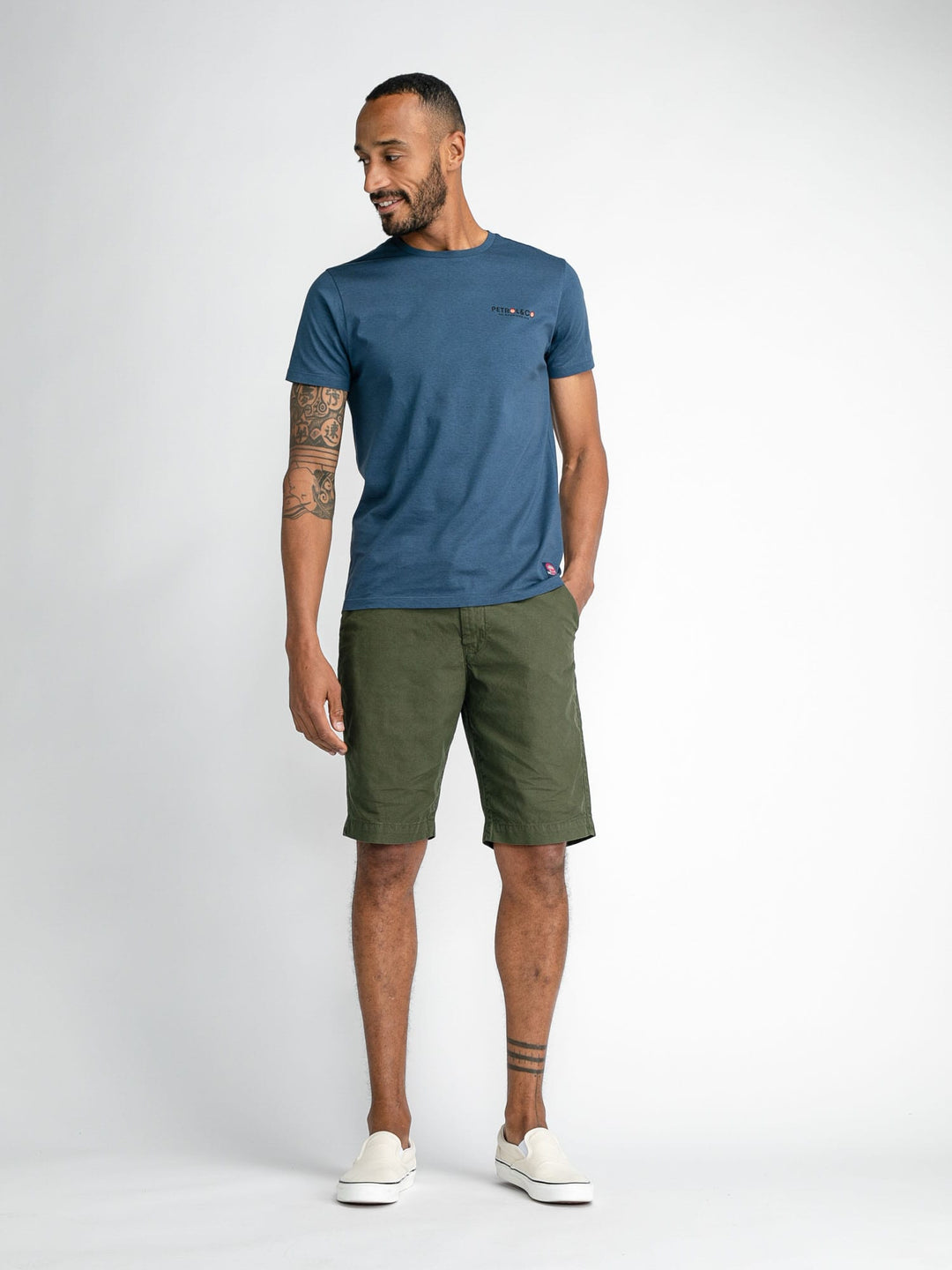 Petrol men M-1030-TSR686 t-shirt navy – heren