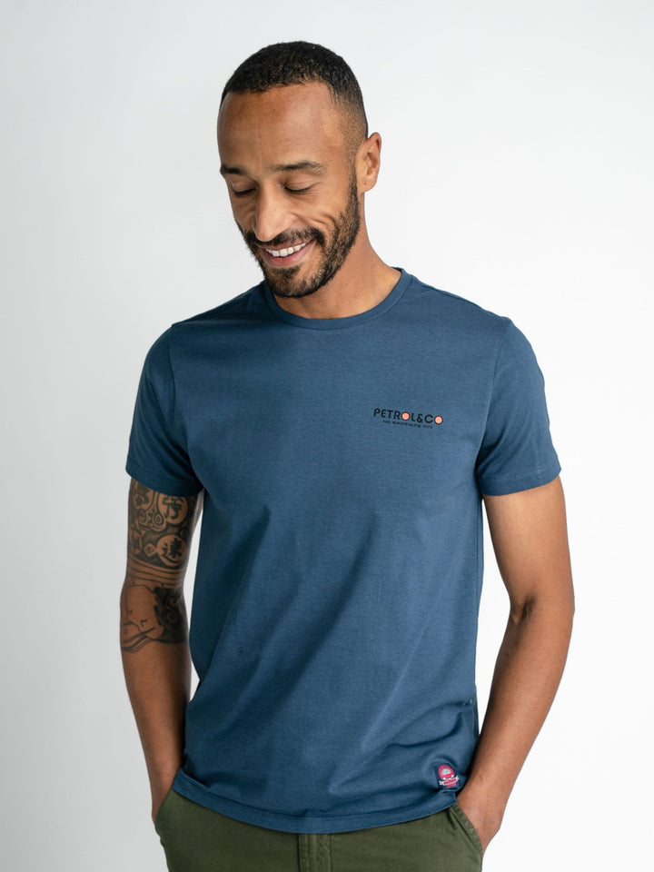 Petrol men M-1030-TSR686 t-shirt navy – heren