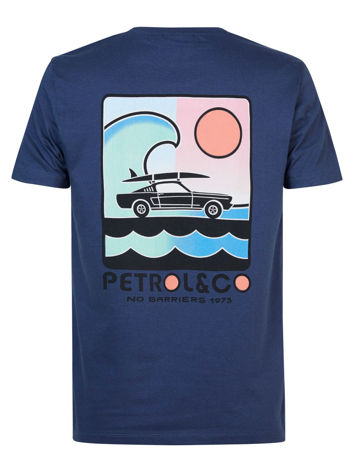 Petrol men M-1030-TSR686 t-shirt navy – heren