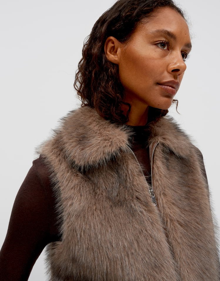 Opus Wafury 10624314524465 gilet dames taupe