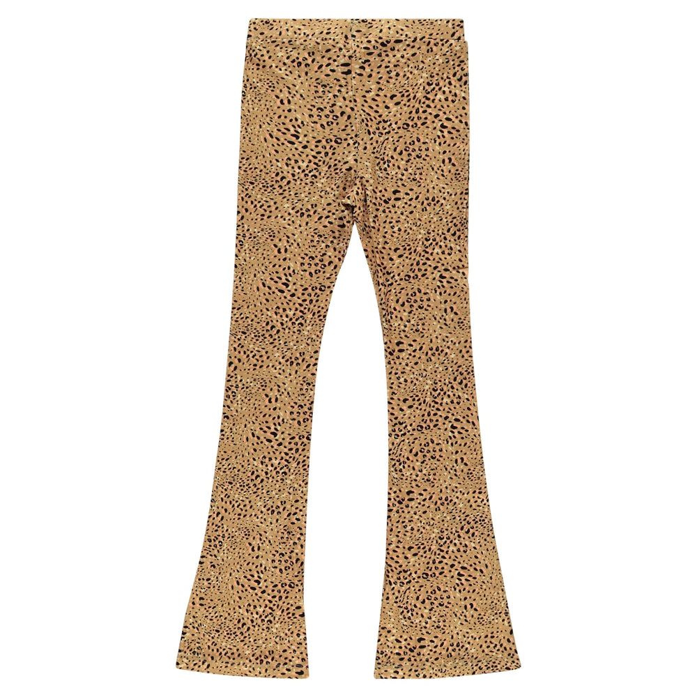 Cars Girls Lumi Flared Jr. broek bruin dessin – meisjes