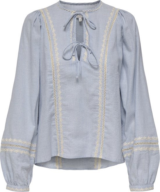 Only 15340272 monica top l/m dames – blauw dessin