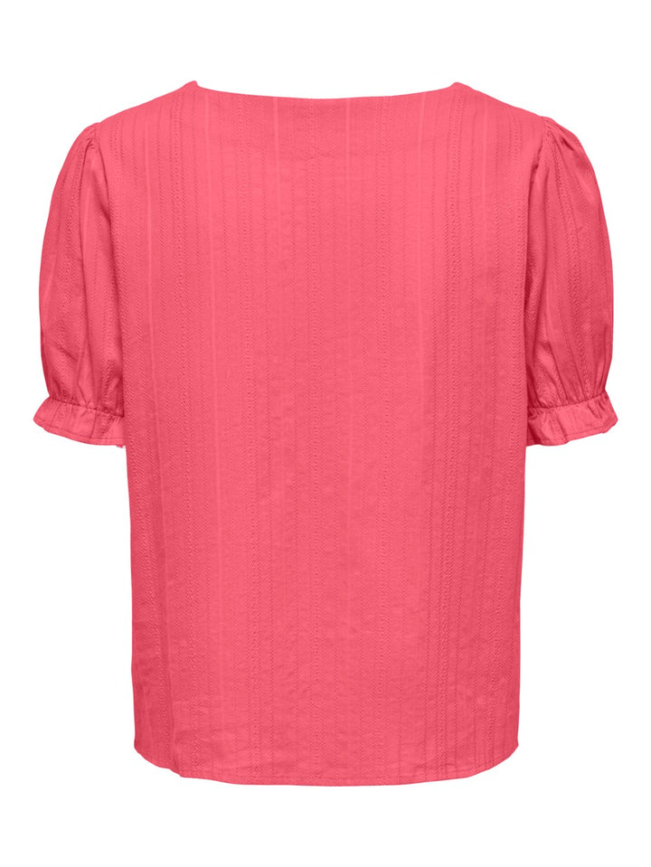 Only 15353157 Erika top koraal rood – dames