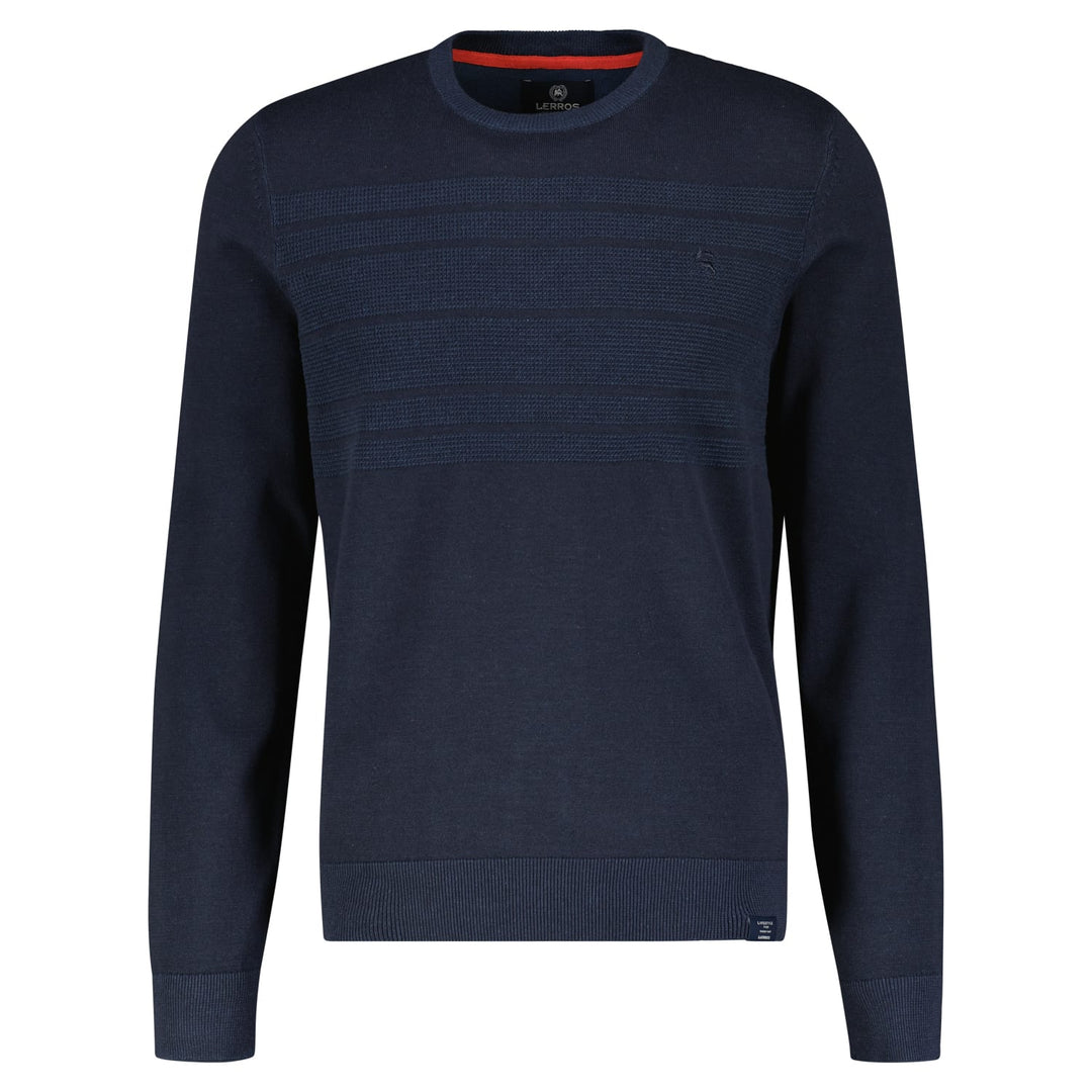 Lerros trui heren navy – 23N5032