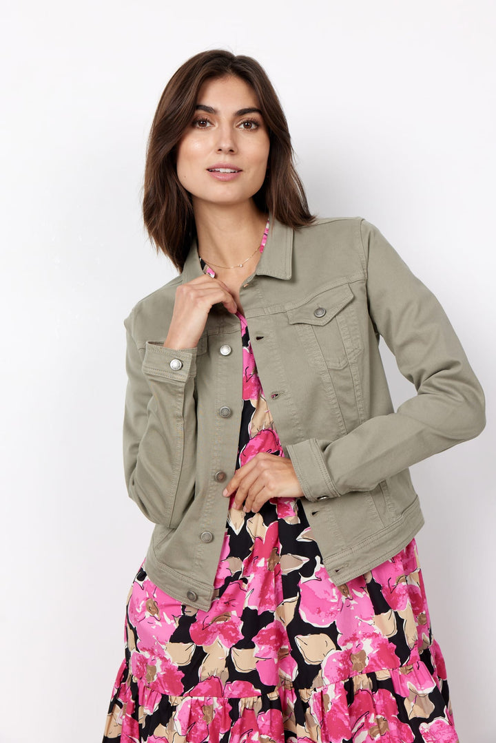 Soyaconcept SC-Erna 2 jack denim oud groen – dames