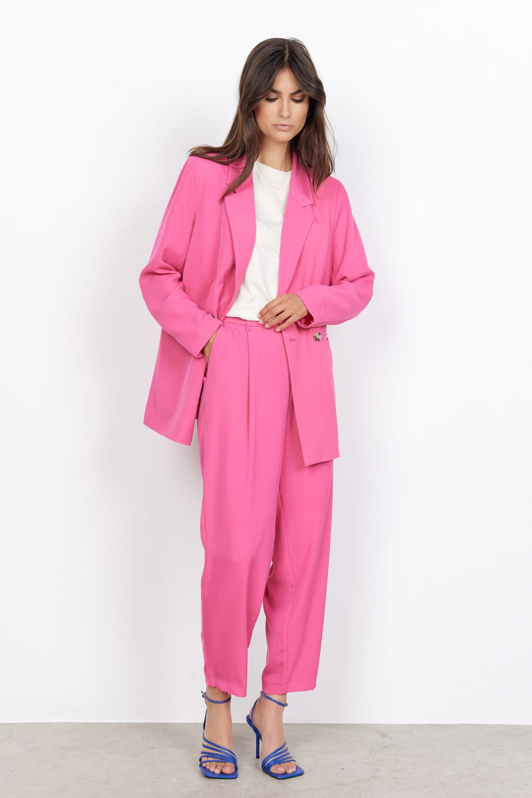 Soyaconcept blazer dames neon roze – SC-GABI 11