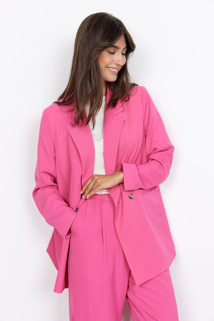 Soyaconcept blazer dames neon roze – SC-GABI 11