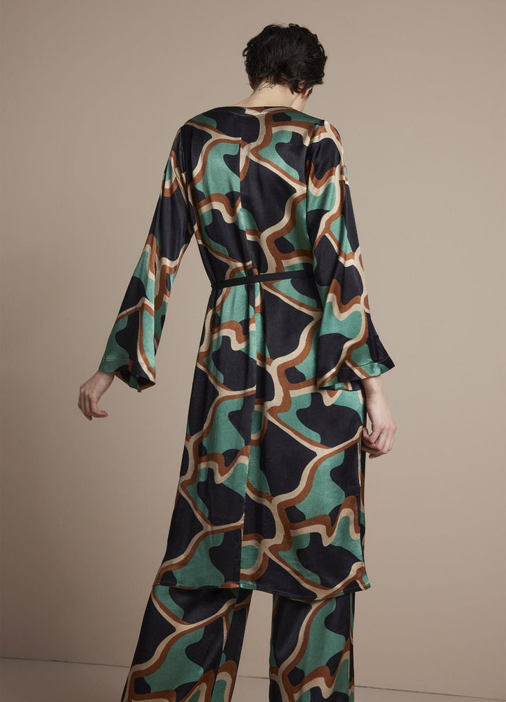 Summum jurk midi dames zwart dessin