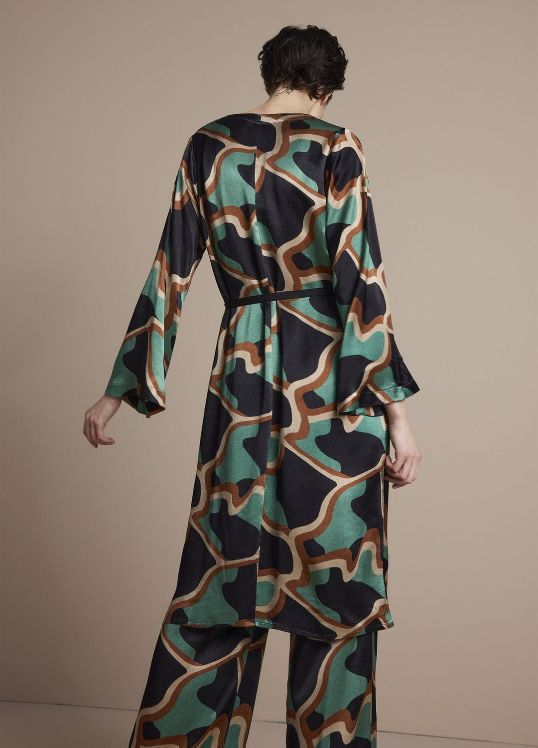Summum jurk midi dames zwart dessin