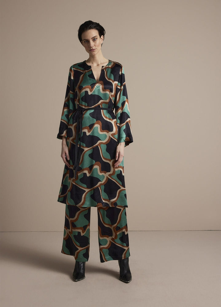 Summum jurk midi dames zwart dessin