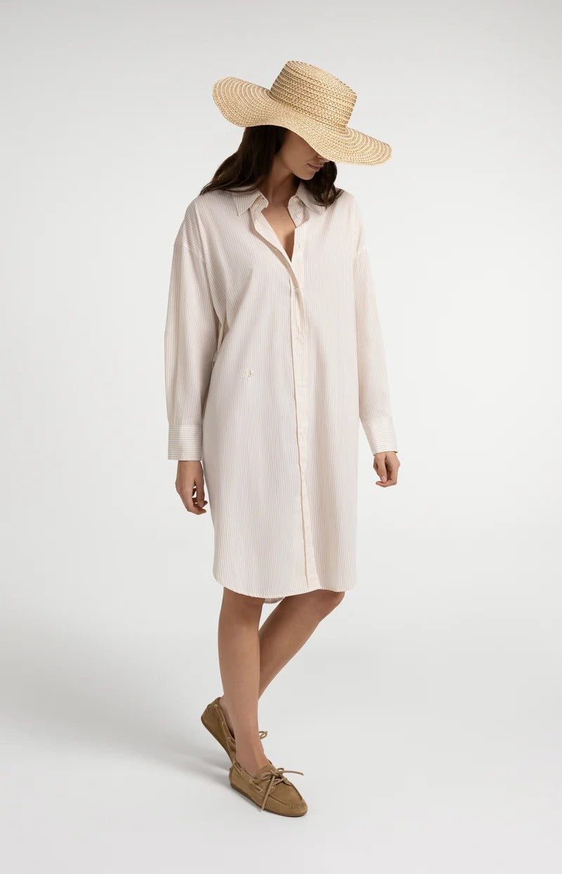YAYA Women jurk kort zand dessin – dames