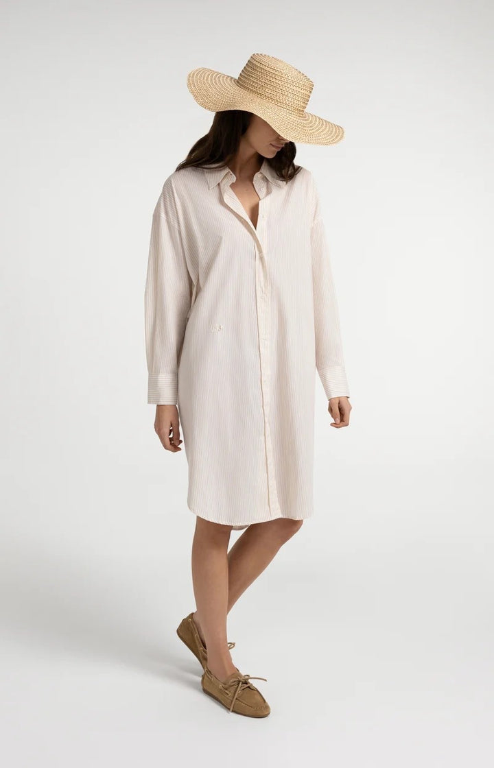 YAYA Women jurk kort zand dessin – dames