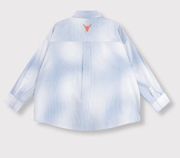 Alix the label 2606933782 blouse l/m dames blauw dessin