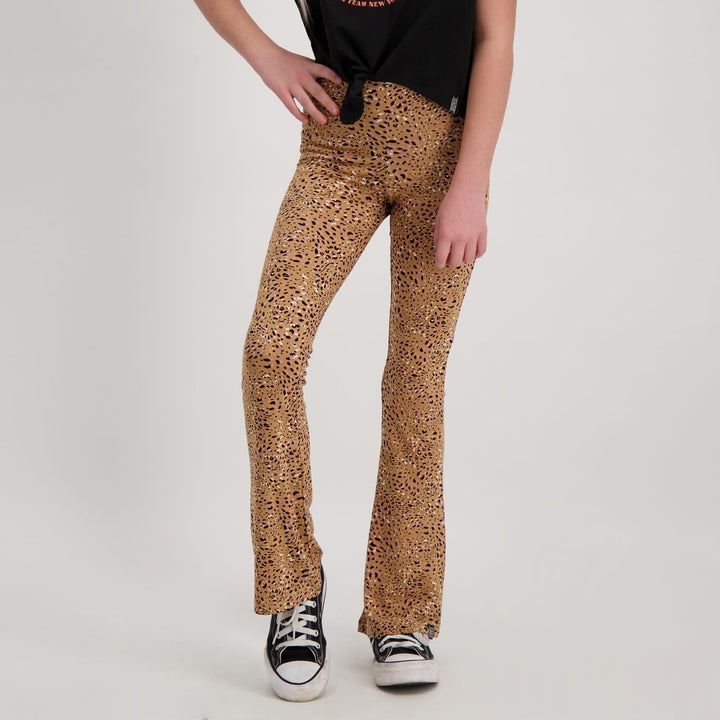 Cars Girls Lumi Flared Jr. broek bruin dessin – meisjes