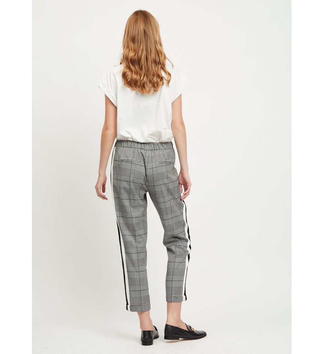 Elvira Casuals e2 25-063 lange broek dames zwart dessin