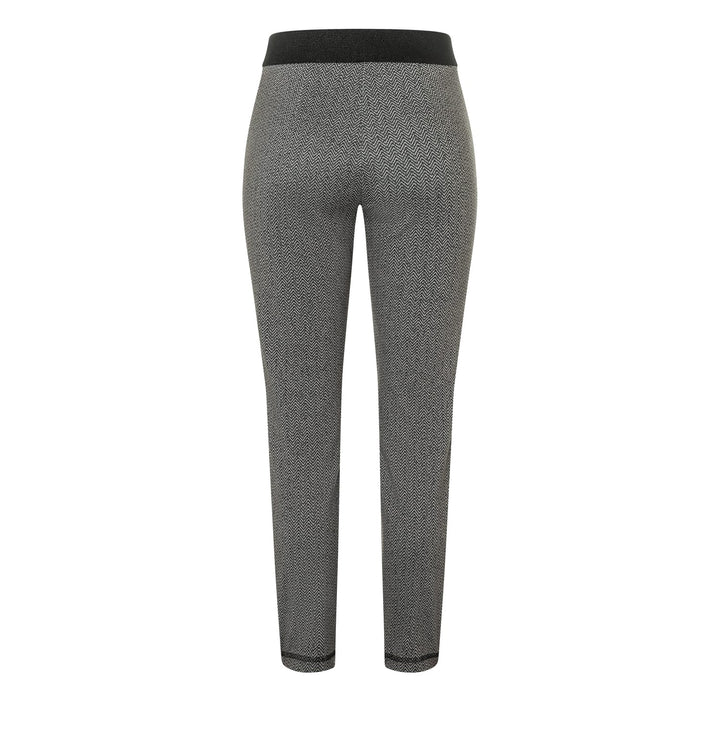 MAC women 2710 lange broek dames - grijs dessin