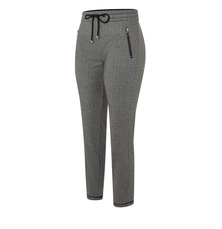MAC women 2710 lange broek dames - grijs dessin