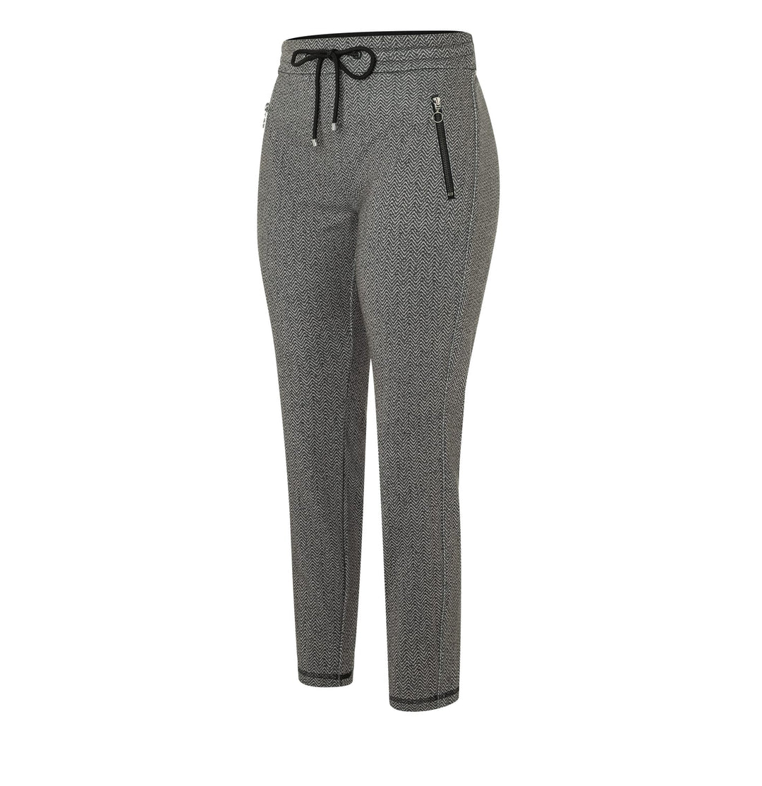 MAC women 2710 lange broek dames - grijs dessin