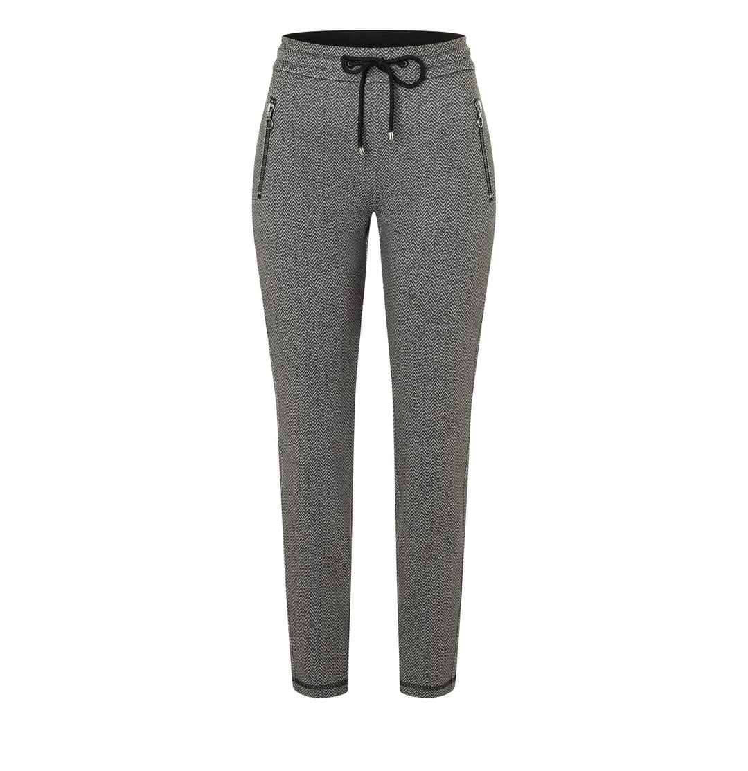 MAC women 2710 lange broek dames - grijs dessin