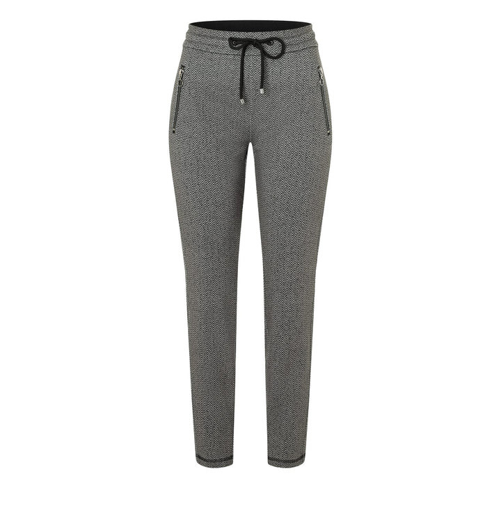 MAC women 2710 lange broek dames - grijs dessin