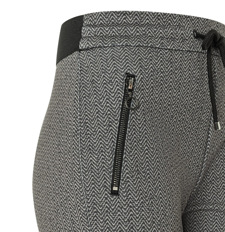 MAC women 2710 lange broek dames - grijs dessin