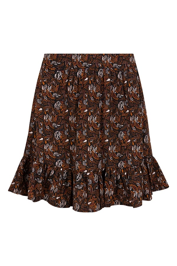 Lofty Manner Skirt Mirjam – mini rok dames - Oranje Dessin