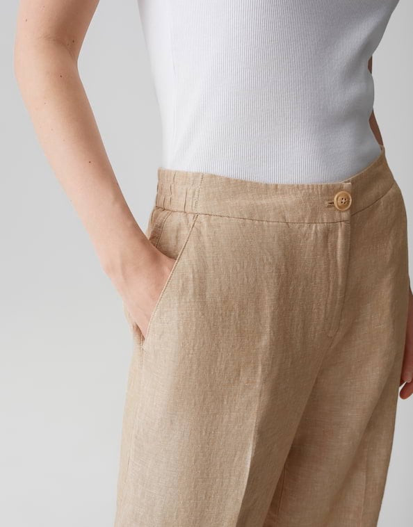 Opus Maikito light 10579313218106 lange broek dames zand