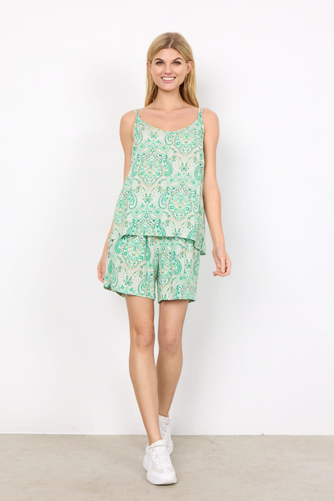 Soyaconcept SC-LAYA 1 top groen dessin – dames