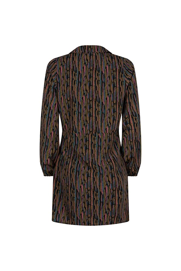 Lofty Manner Dress Sara - korte jurk dames - Grijs Dessin