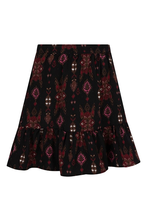 Lofty Manner OK31.1 - Skirt Raina zwart dessin – dames