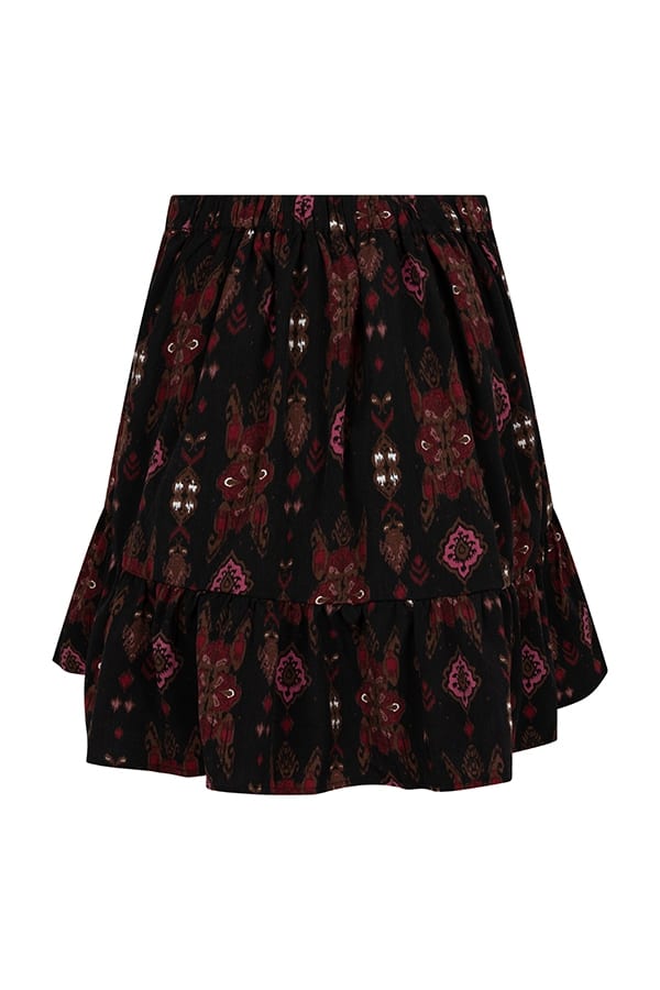 Lofty Manner OK31.1 - Skirt Raina zwart dessin – dames