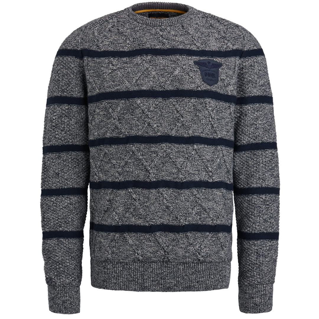 PME-Legend trui heren blauw dessin – PKW2308303