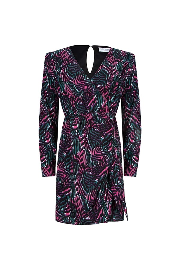 Lofty Manner Dress Lorie - korte jurk dames - Zwart Dessin