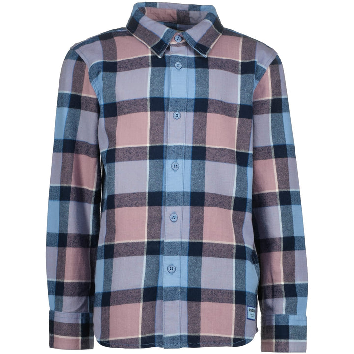 Raizzed Bohden blouse l/m jongens blauw dessin