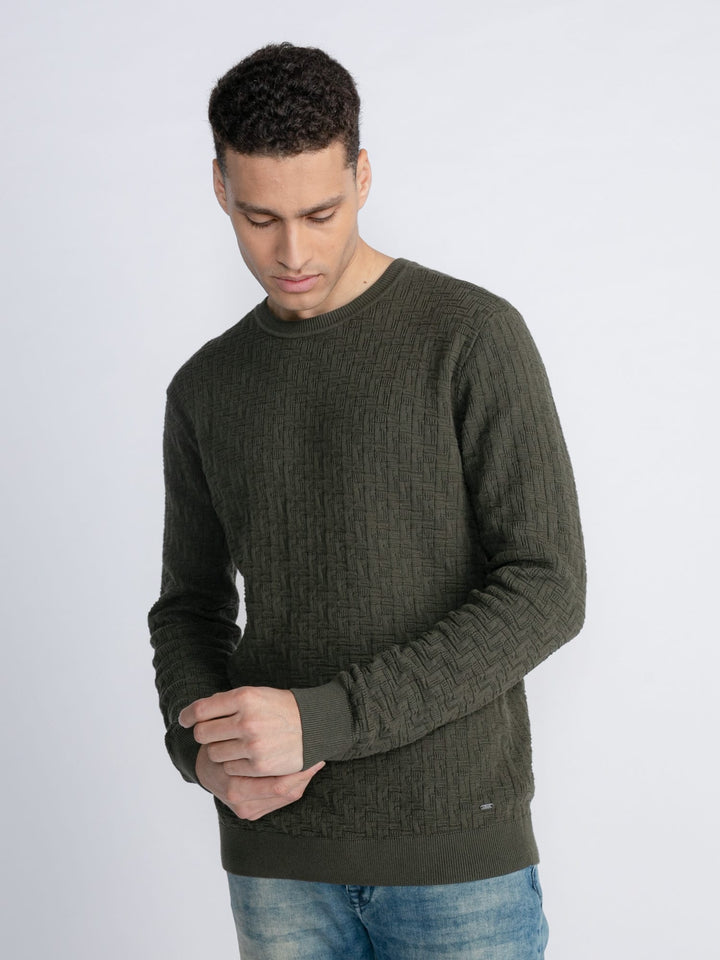Petrol men M-3030-KWR232 trui heren – army