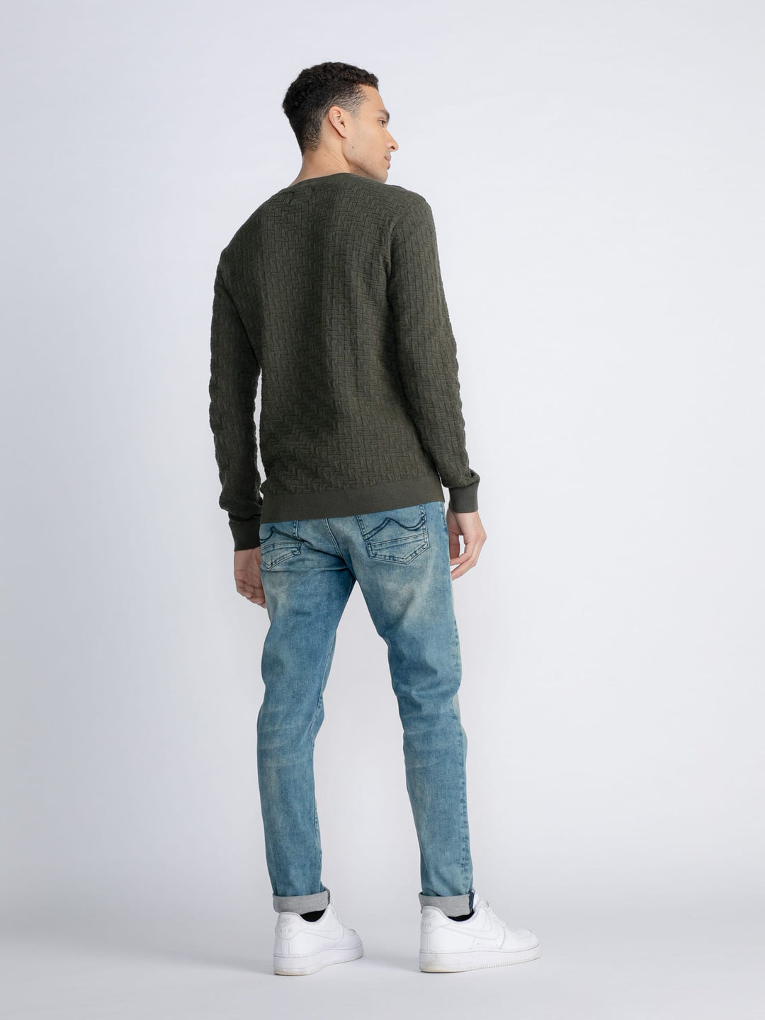 Petrol men M-3030-KWR232 trui heren – army