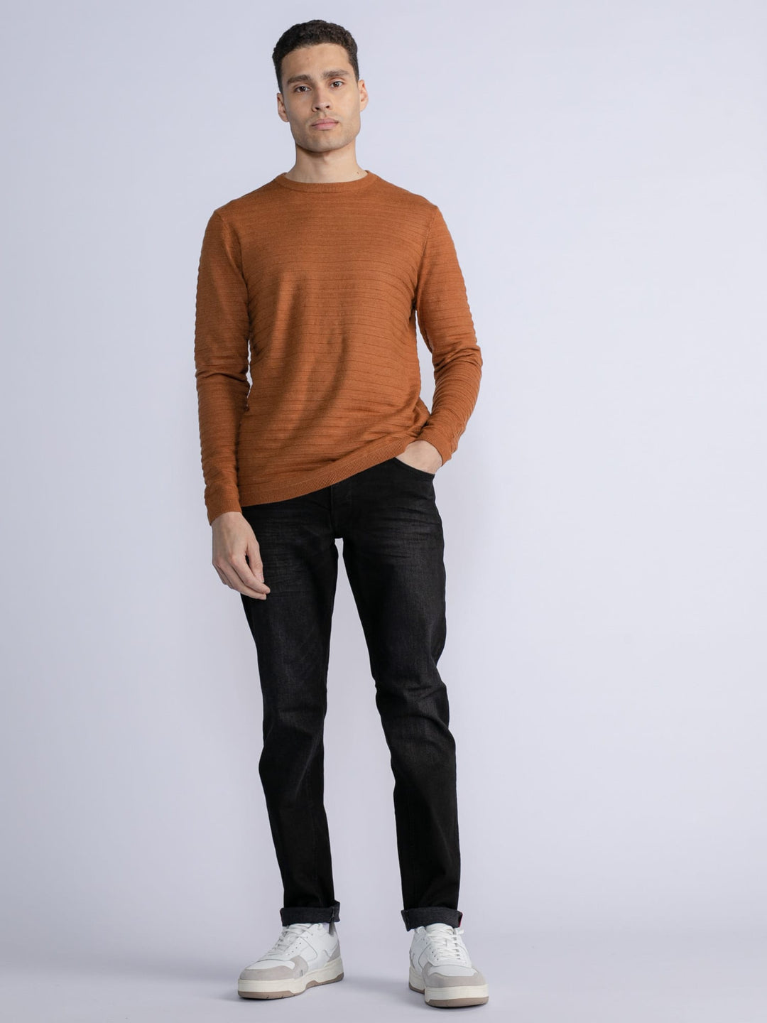 Petrol men M-3030-KWR269 trui camel – heren