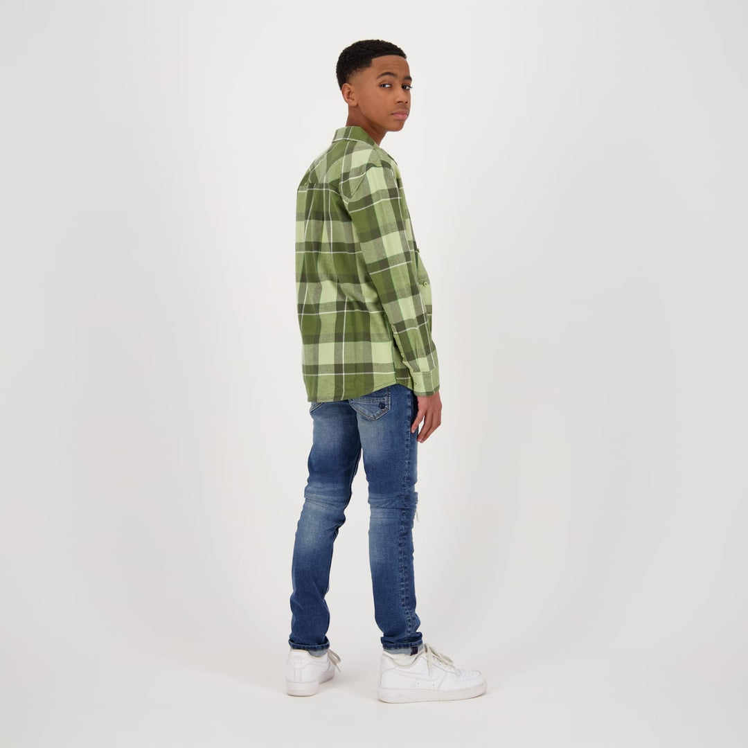 Raizzed blouse l/m jongens groen dessin – R223KBN20002