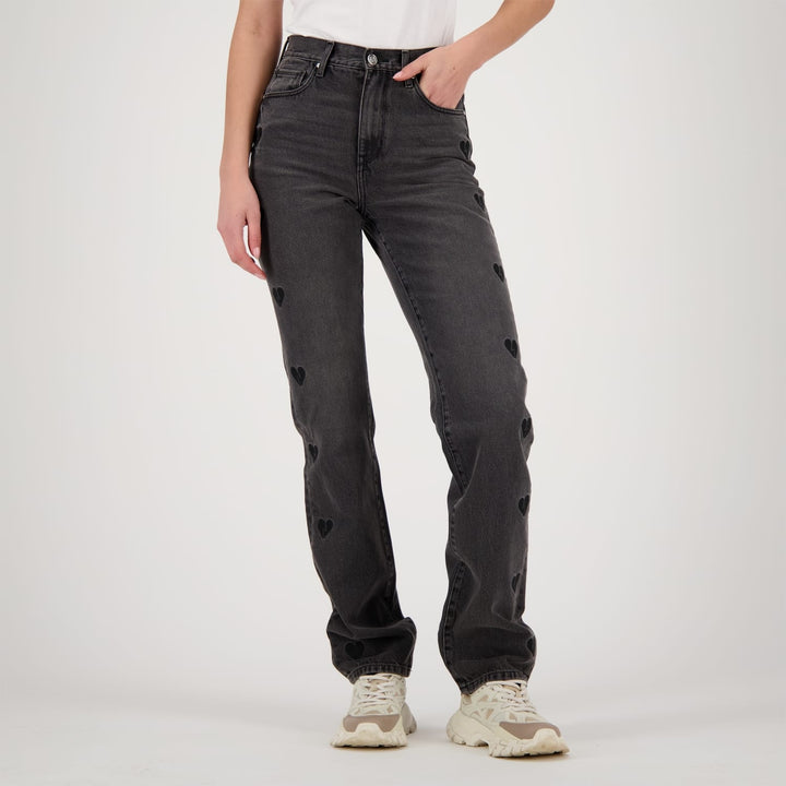 Raizzed dames jeans regular-straight fit grey denim - L32
