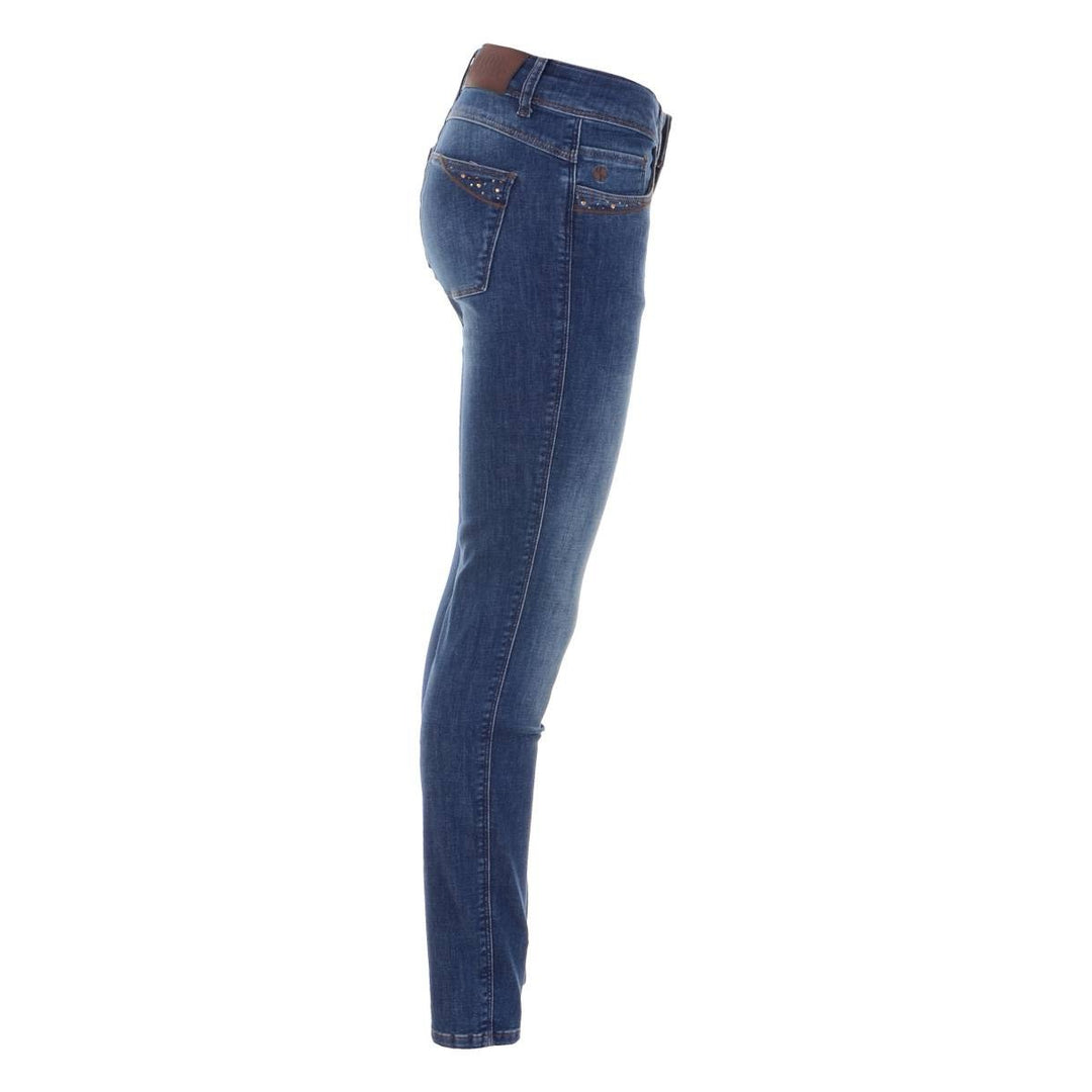DNM Pure H22.2006 jeans slim fit dames – blue denim - L32