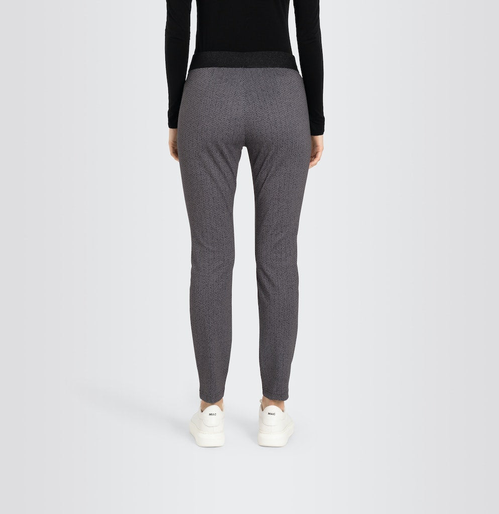 MAC women 2710 lange broek dames - grijs dessin