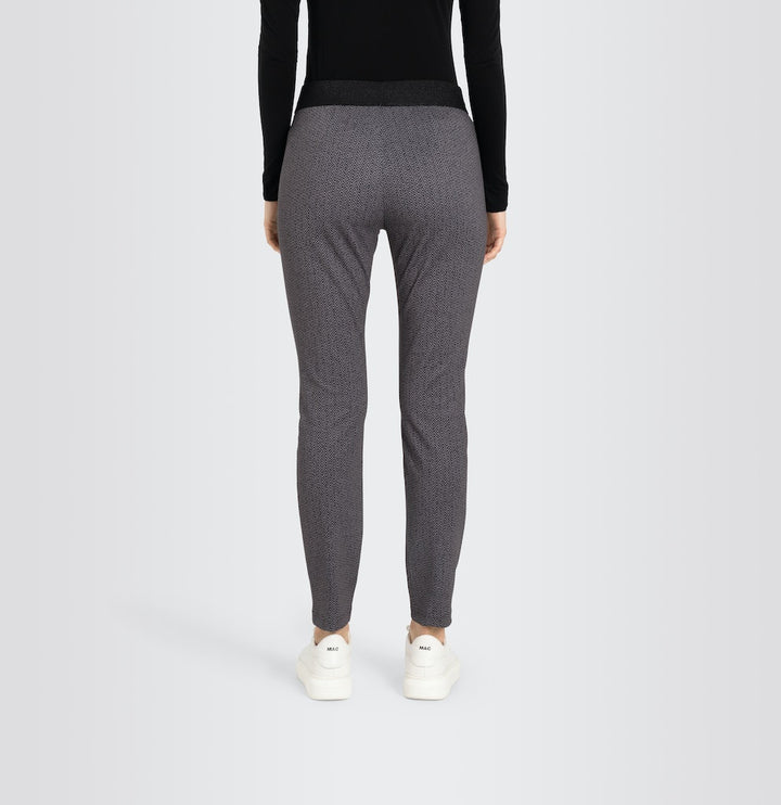 MAC women 2710 lange broek dames - grijs dessin