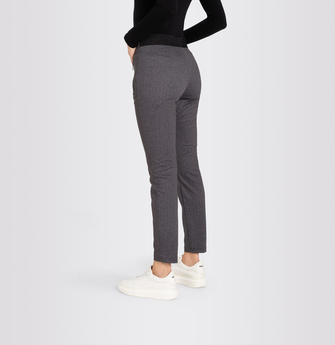 MAC women 2710 lange broek dames - grijs dessin