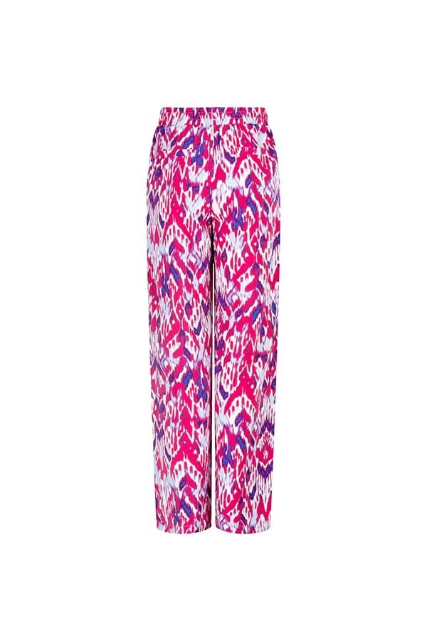 Lofty Manner Trouser Maggie - lange broek dames roze dessin