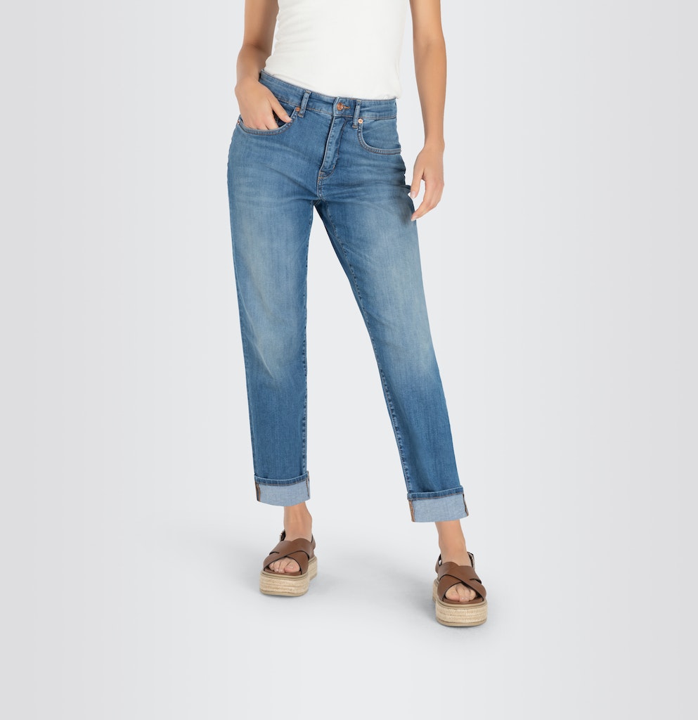 MAC jeans slim fit dames blauw denim - Blue Denim - L28