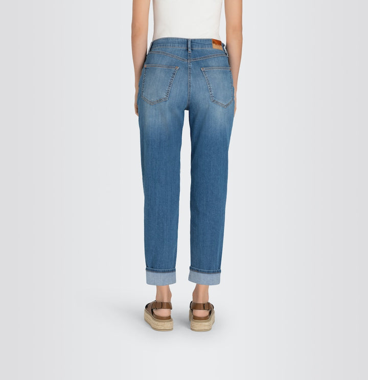 MAC jeans slim fit dames blauw denim - Blue Denim - L28