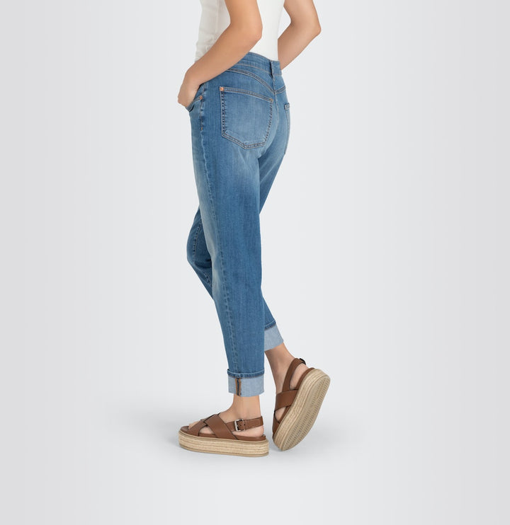 MAC jeans slim fit dames blauw denim - Blue Denim - L28