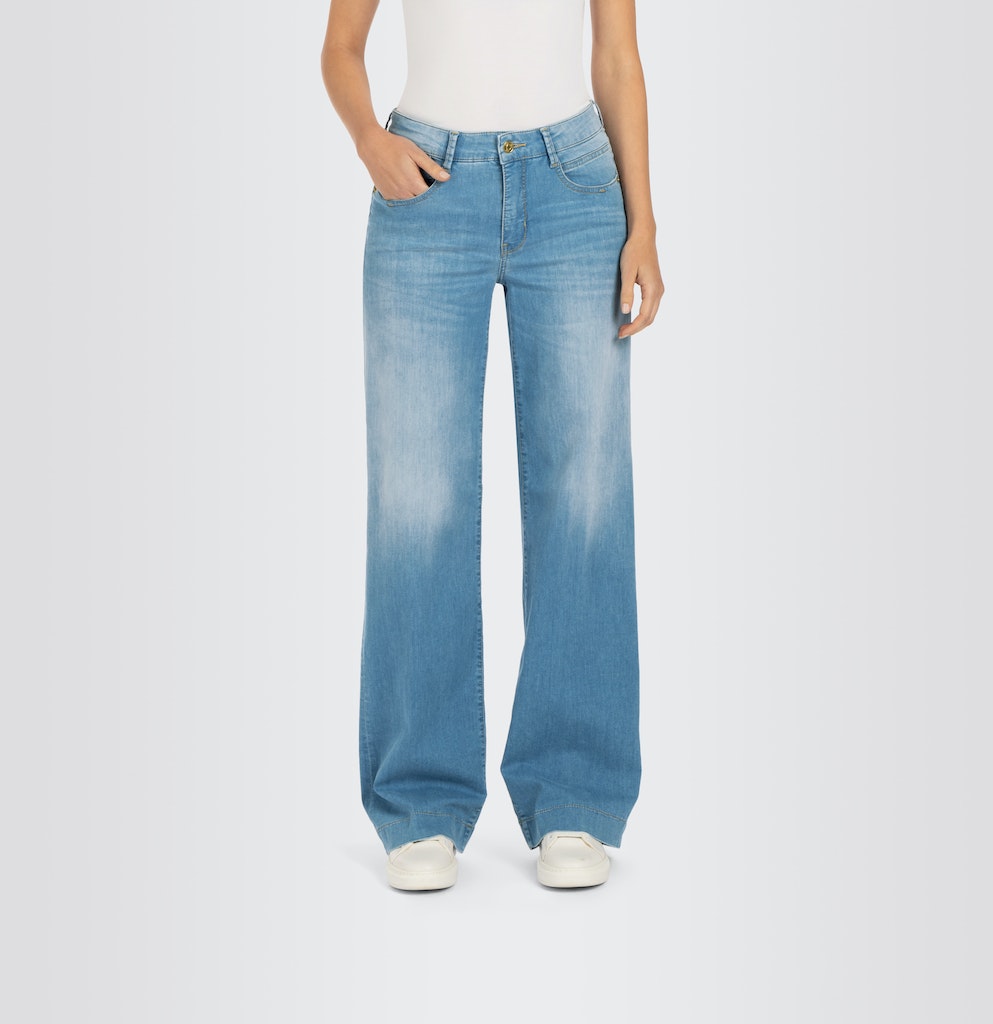 MAC 5233 Rich palazzo jeans blue denim – dames - L30