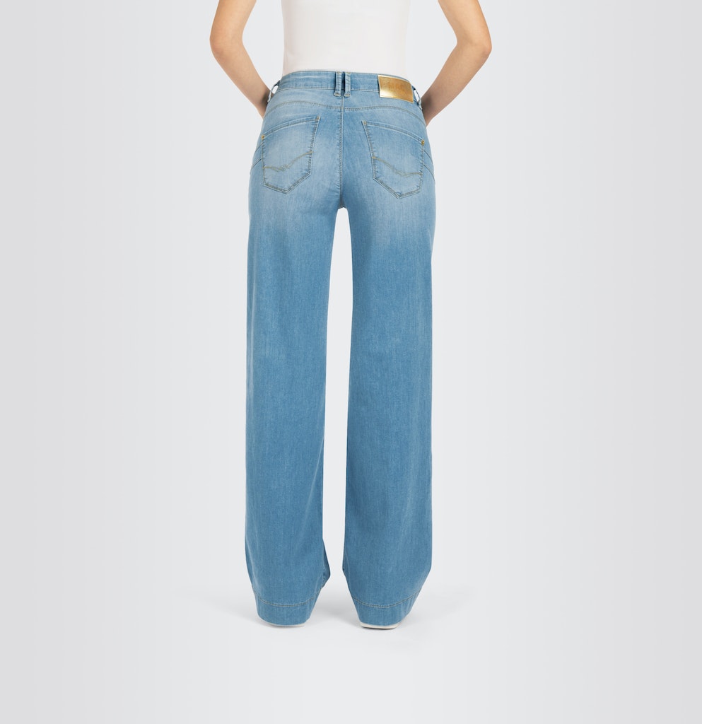 MAC 5233 Rich palazzo jeans blue denim – dames - L30