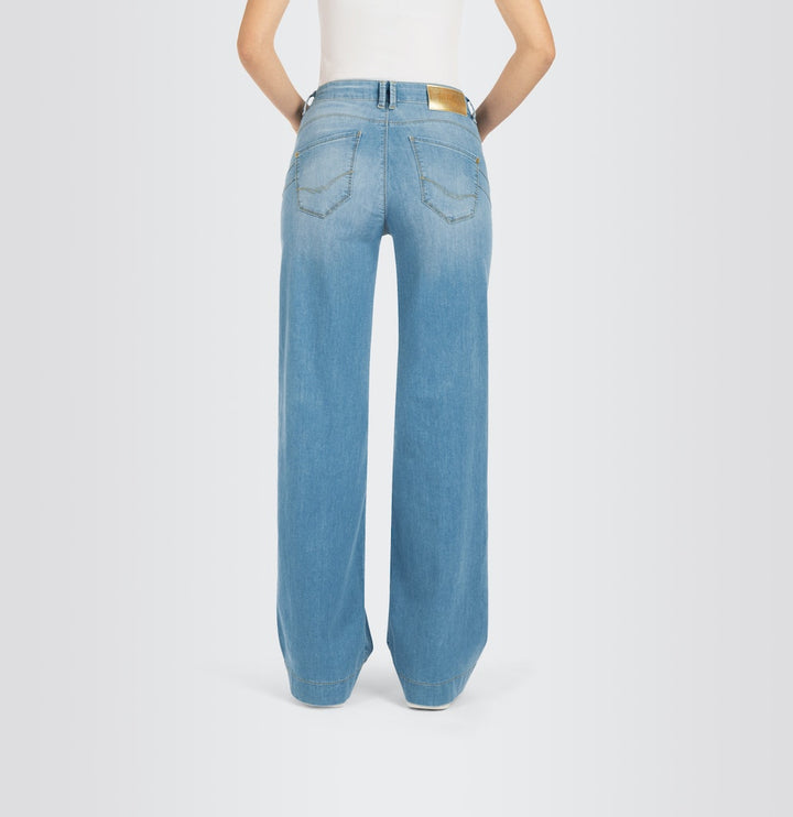 MAC 5233 Rich palazzo jeans blue denim – dames - L30